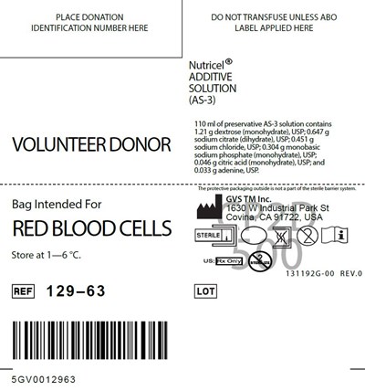 Bag Label (Red Blood Cells)